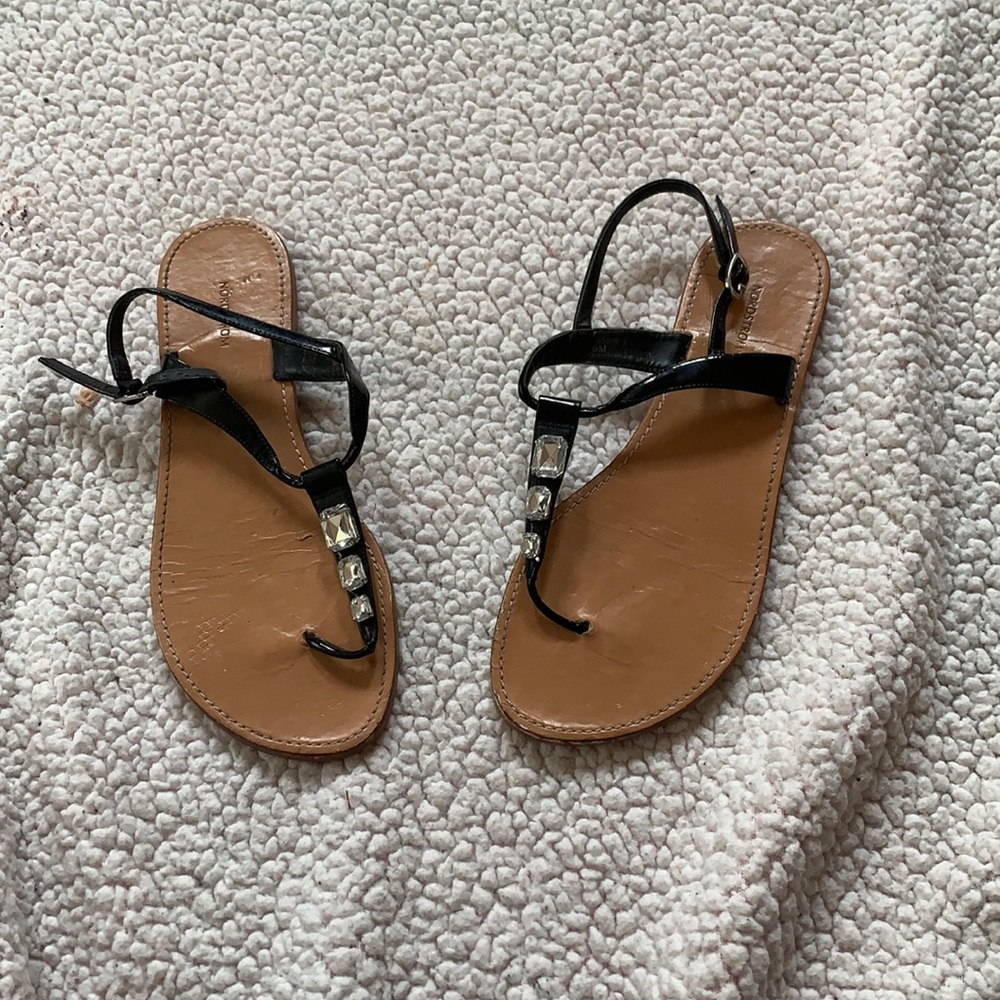 Sandals black Nordstrom size 6